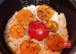 一粒番茄地瓜饭的做法图解2