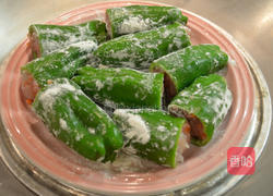 蒜汁青甜椒酿肉的做法图解8