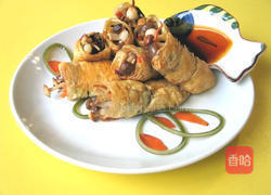 菇菇三丝海苔卷的做法图解6