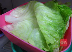 茄汁千层高丽菜花的做法图解4