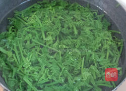 花生凉拌野菜蕨菜的做法图解2