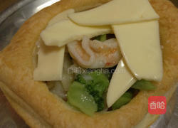 鲜虾花椰菜酥盒子的做法图解6