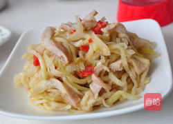 创意榨菜猪肚丝堡的做法图解4