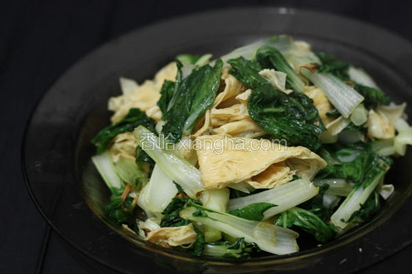 奶油白菜炒豆包