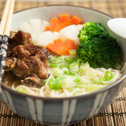 葱烧排骨面的做法[图]