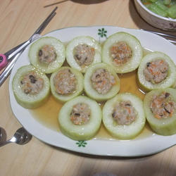 大黄瓜镶肉的做法[图]