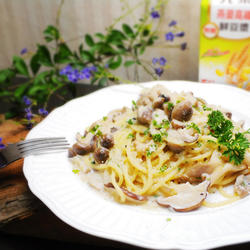 白酱菌菇意大利面的做法[图]