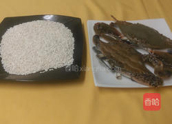 锯缘青蟹米糕的做法图解1