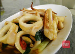 炒墨鱼的做法图解5