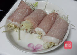 金针菇猪肉卷的做法图解2