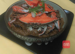 锯缘青蟹米糕的做法图解4