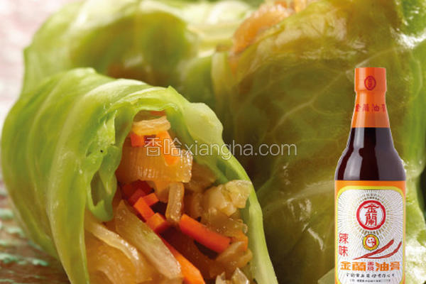 芥末包菜海蛰丝卷