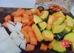 南瓜咖哩汉堡排餐的做法图解1