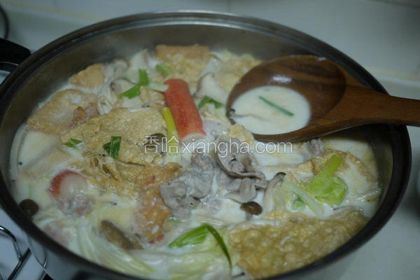 香葱牛奶猪肉火锅