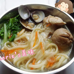 家常洋葱鸡蚌面的做法[图]