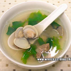 芹菜叶蛤蜊汤的做法[图]