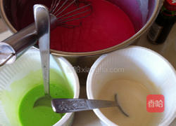 彩色发糕的做法图解2