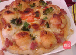 桂冠火锅料披萨的做法图解11