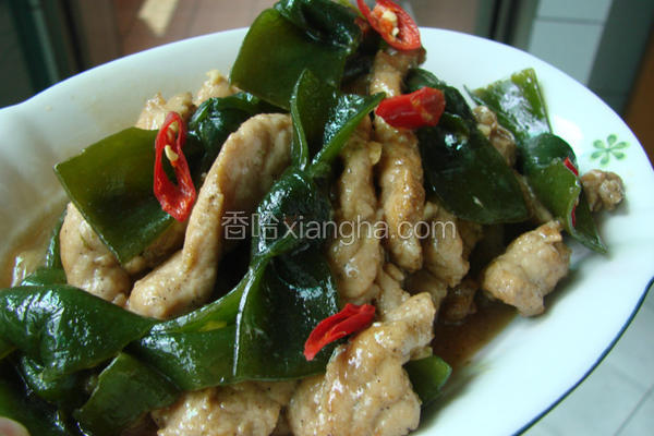 海带结烧肉片