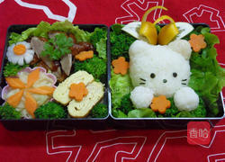 猫肉球便当的做法图解5