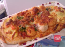 桂冠火锅料披萨的做法图解13