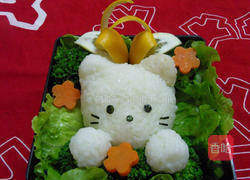 猫肉球便当的做法图解4