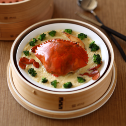 芙蓉清蒸肥蟹的做法[图]