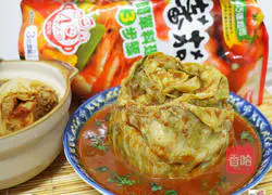 茄汁千层高丽菜花的做法图解11