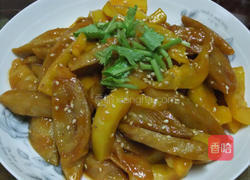 甜椒茄汁素面肠的做法图解4