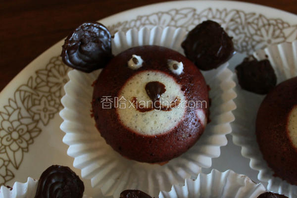 小熊巧克力蒸蛋糕