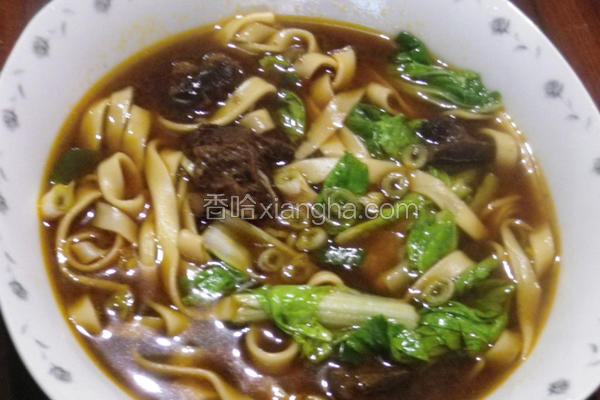 自制牛肉面条