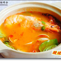 酸辣虾汤的做法[图]