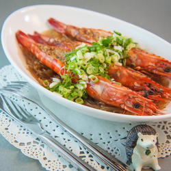 蒜蓉蒸大虾的做法[图]