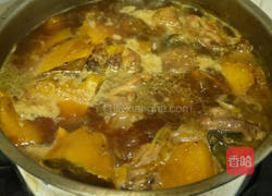 南瓜炖鸡的做法图解8
