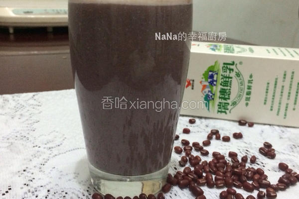 鲜奶红豆浆