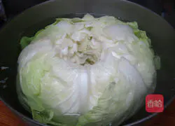 茄汁千层高丽菜花的做法图解3