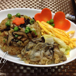 极品鲜蚵香菇饭的做法[图]