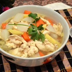 萝卜鸡肉汤的做法[图]