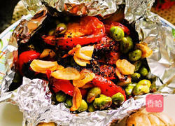 迷迭橄榄油烤鲜蔬的做法图解6