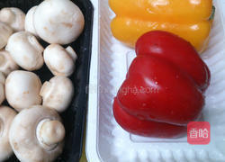 奶油蘑菇甜椒的做法图解1
