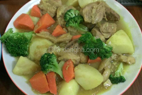 简易蔬菜鸡肉咖哩