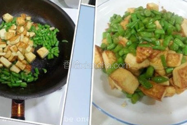 四季豆佐鸡蛋豆腐