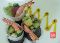 奇遇鲜虾海苔卷的做法图解5