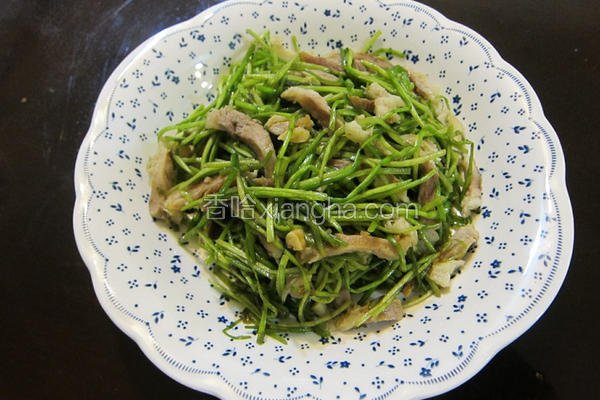 水莲炒肉丝