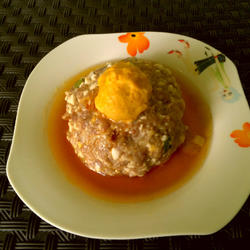 咸蛋蒸肉饼的做法[图]
