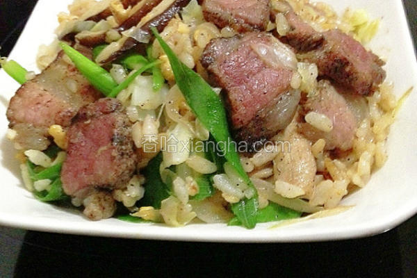 岩盐咸猪肉炒饭