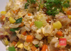 缤纷炒饭的做法图解9