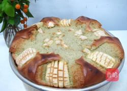 抹茶苹果戚风蛋糕的做法图解9