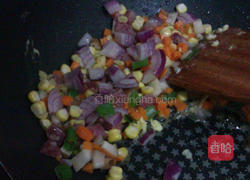 缤纷炒饭的做法图解4