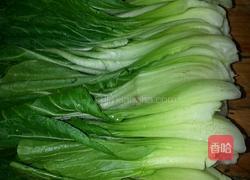 油菜炒鸡蛋的做法图解1